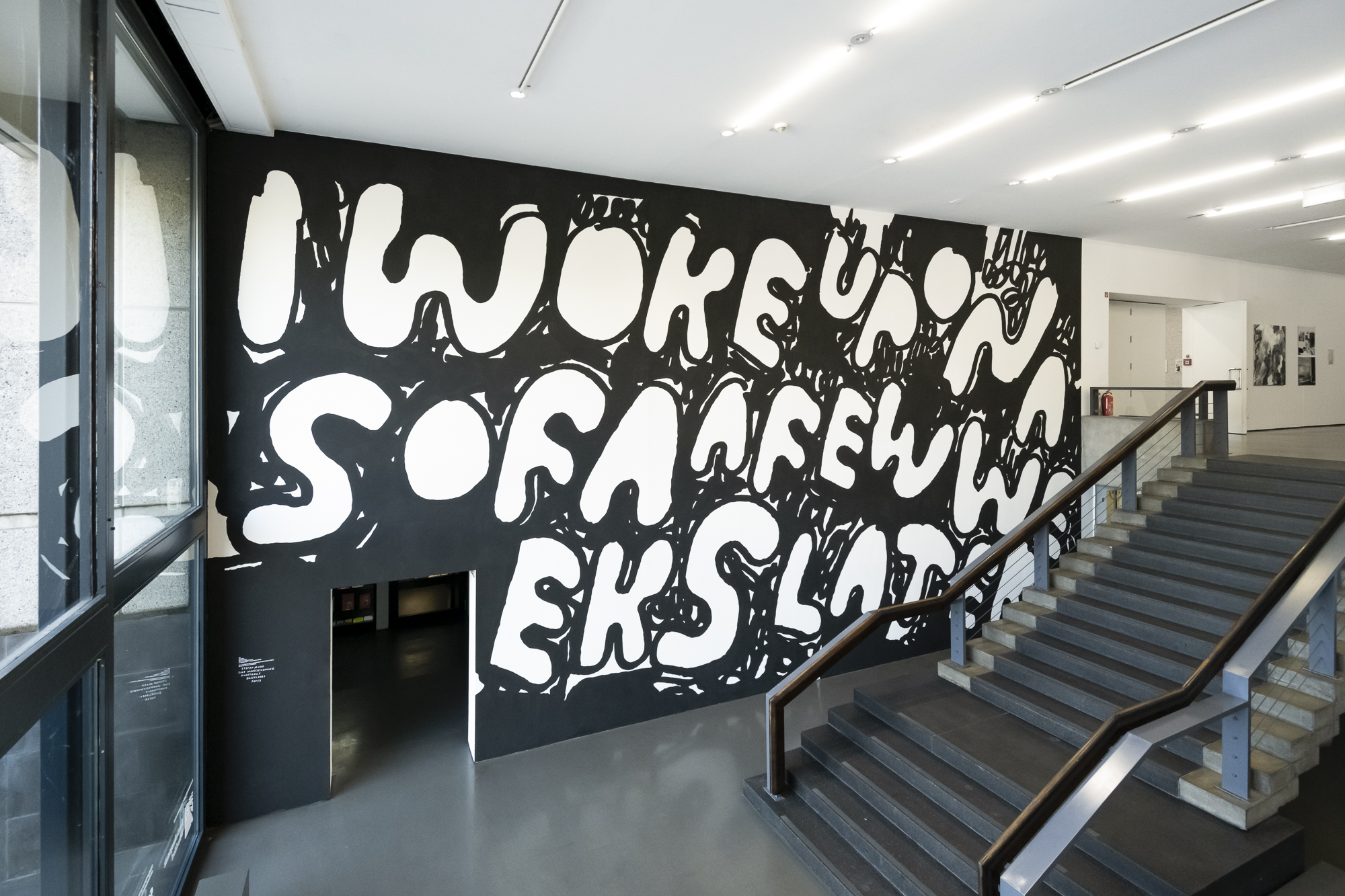 Eine Wandzeichnung - Kunsthalle Düsseldorf 2021