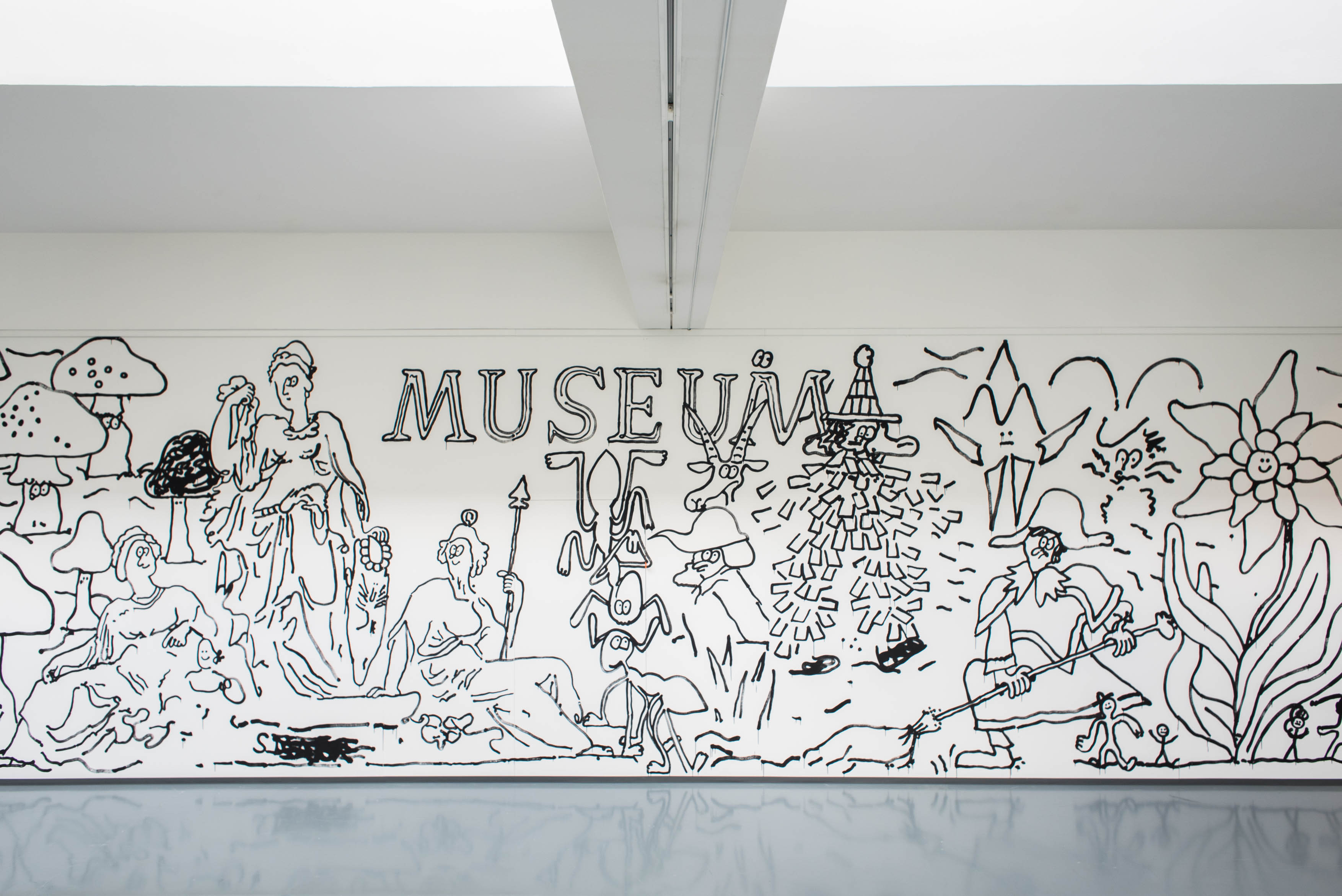 Max, Maria, Andi & Co. - a Walldrawing, 360° Tirol Panorama  Ferdinandeum Innsbruck, Curated by Dr. Florian Waldvogel